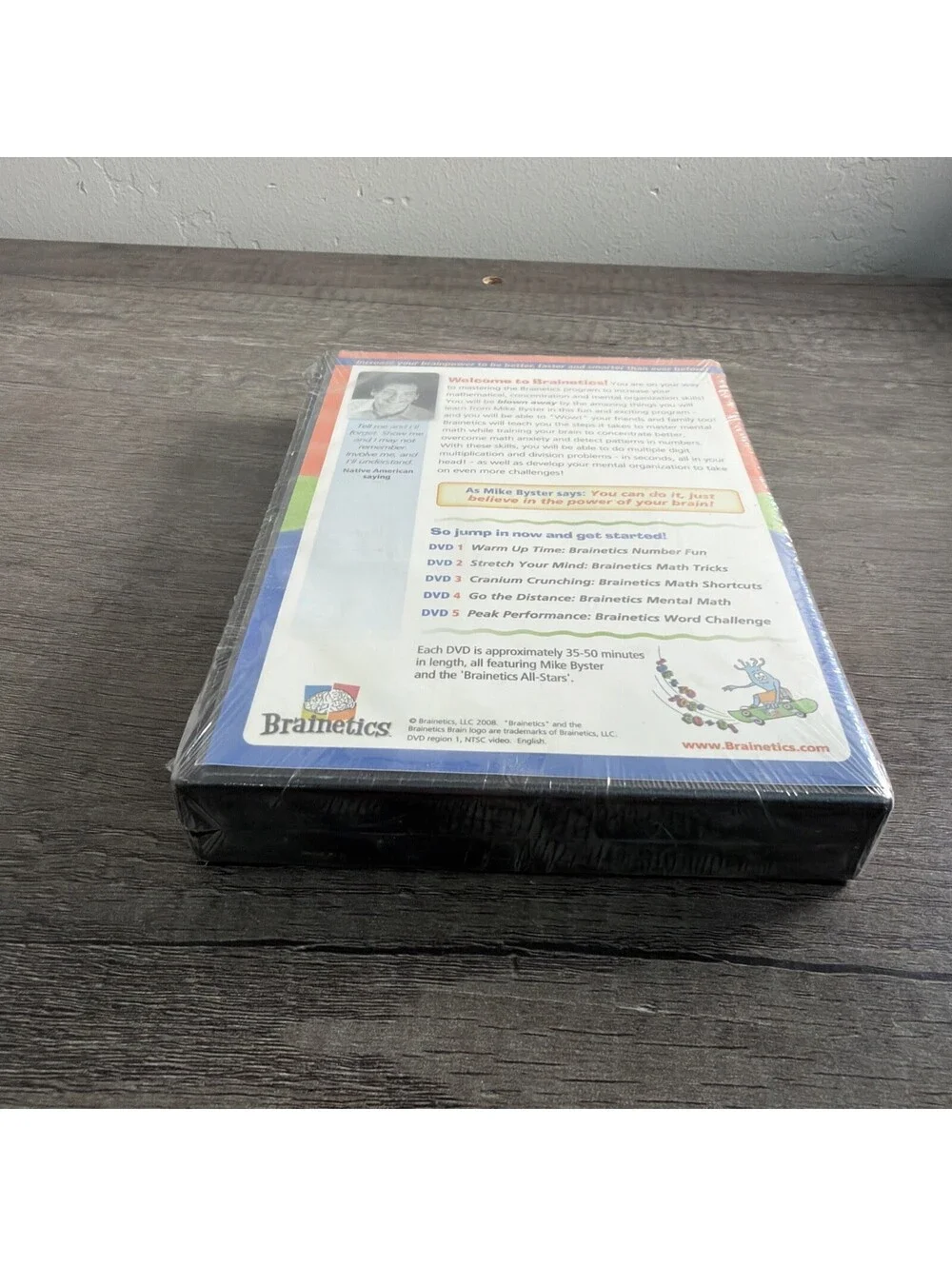 Brainetics A Breakthrough Mind and Memory System 2008 5 DVD Set Brand New Sealed